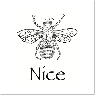 Bee nice Posters and Art
